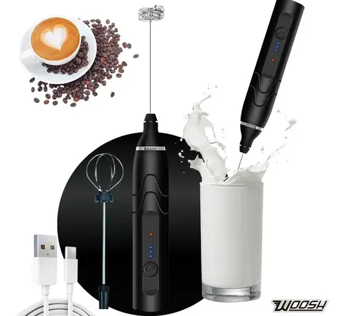 Mixer Elétrico Portátil 2 em 1 Recarregável USB Woosh